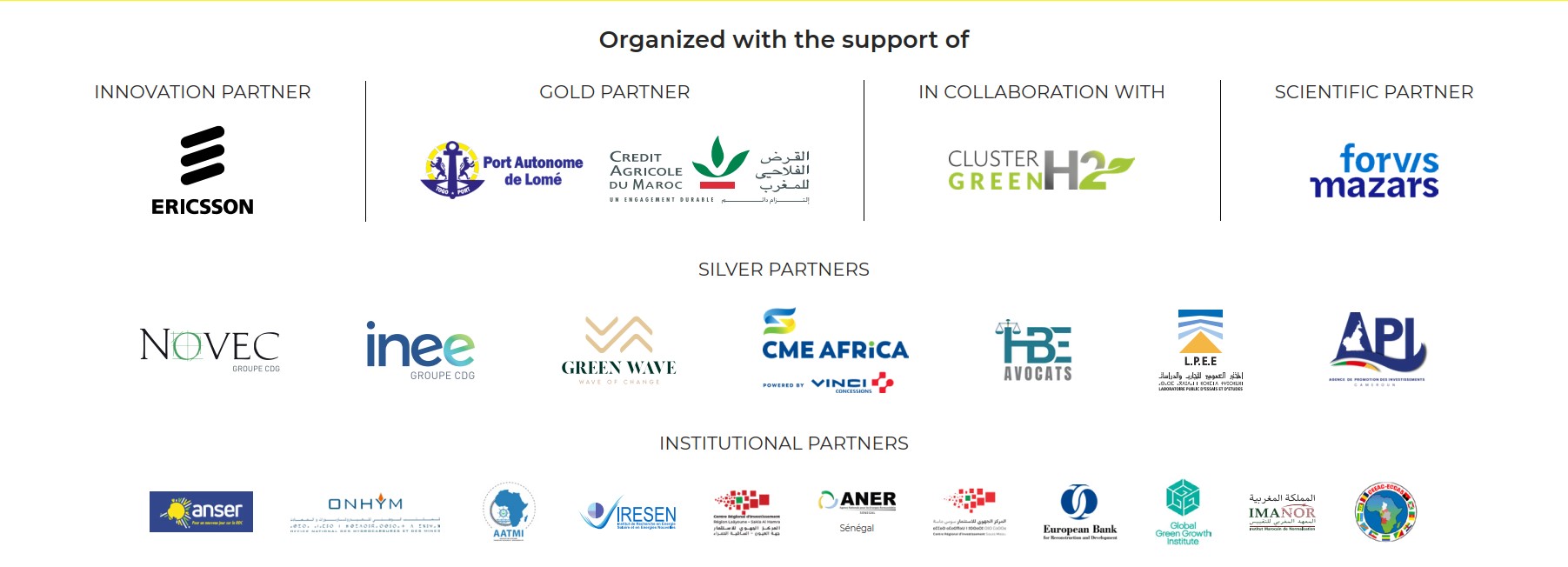 flyer de la conférence organisée par One Africa Forums sous le thème Transition énergétique : l’Afrique face aux défis de la décarbonation.